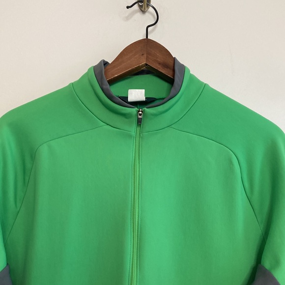 MEC Cycling Shirt Mens XL Green Gray Long Sleeve Half Zip Micro Fleece - Picture 3 of 15